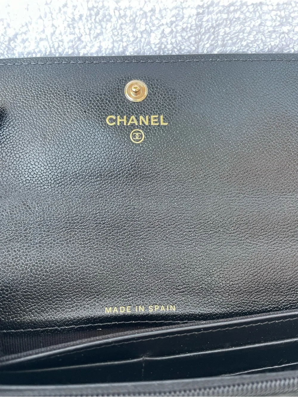 🖤Black Chanel  Caviar flap long wallet